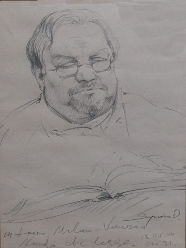 ritratto Nando Celin realizzato da Oleg Supereco